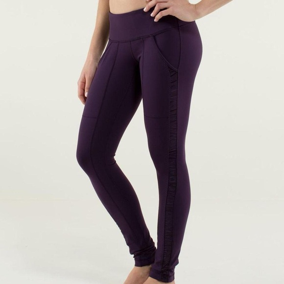 Lululemon purple Practice Daily Pant / leggings - size 4 - Picture 6 of 6